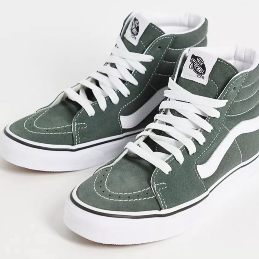 Vans Forest Green High-Top Sneakers